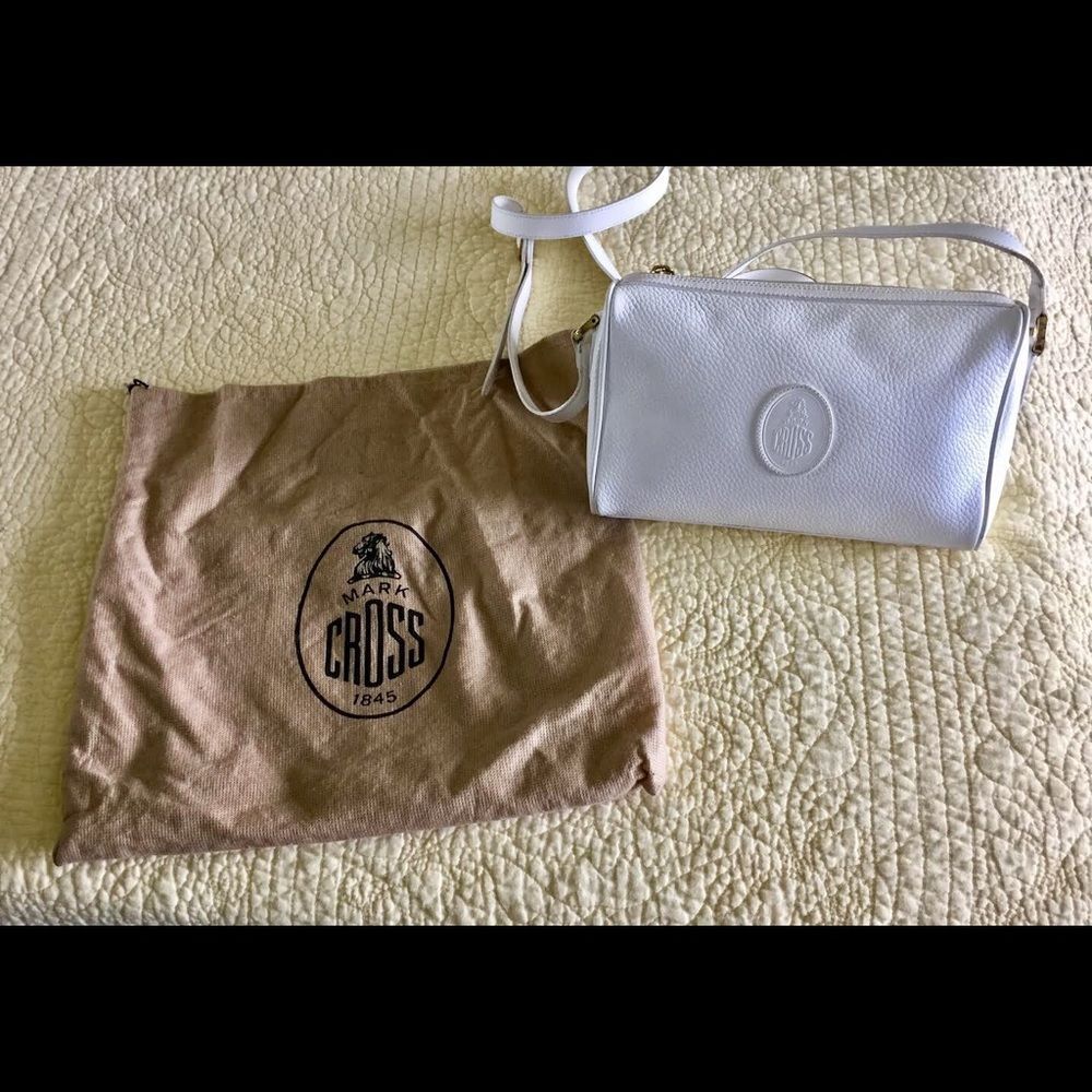 Authentic MARK CROSS White Leather Purse